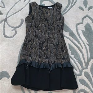 A knee length cheetah print dress!